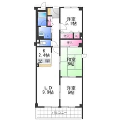 パール久米田の物件間取画像